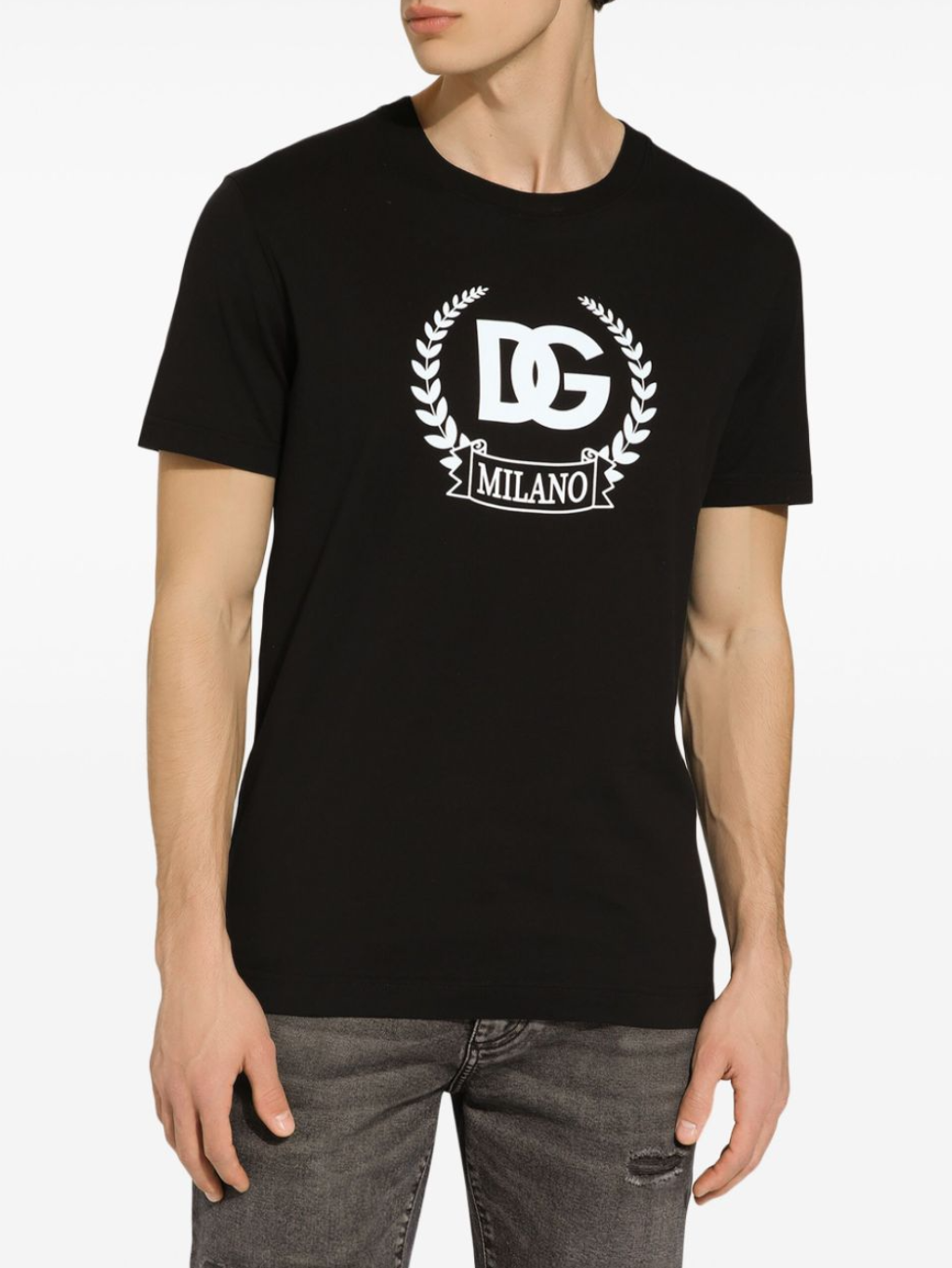 DOLCE & GABBANA Maison Black tričko Veľkosť: XXL