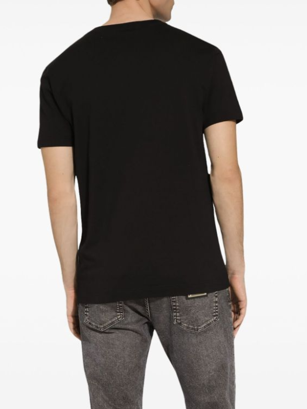 DOLCE & GABBANA Maison Black tričko Veľkosť: L – Obrázok 3