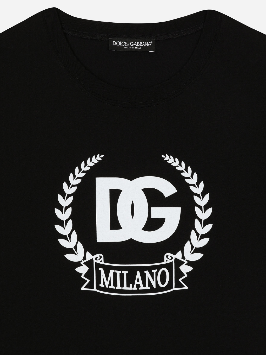 DOLCE & GABBANA Maison Black tričko Veľkosť: L – Obrázok 4