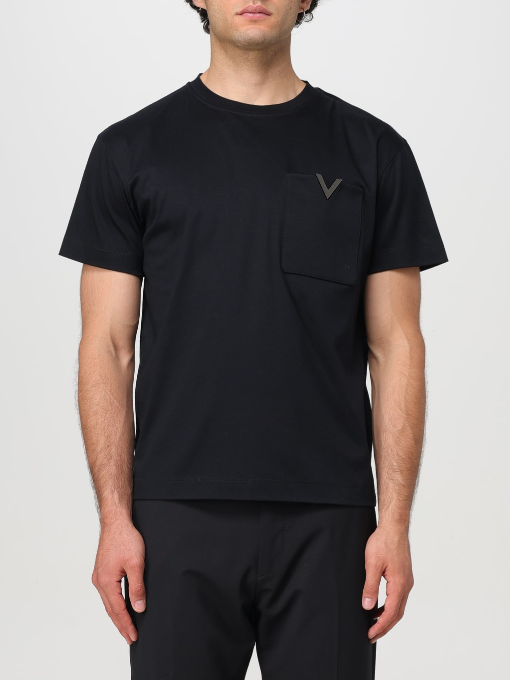 VALENTINO Detail Black tričko Veľkosť: XXL