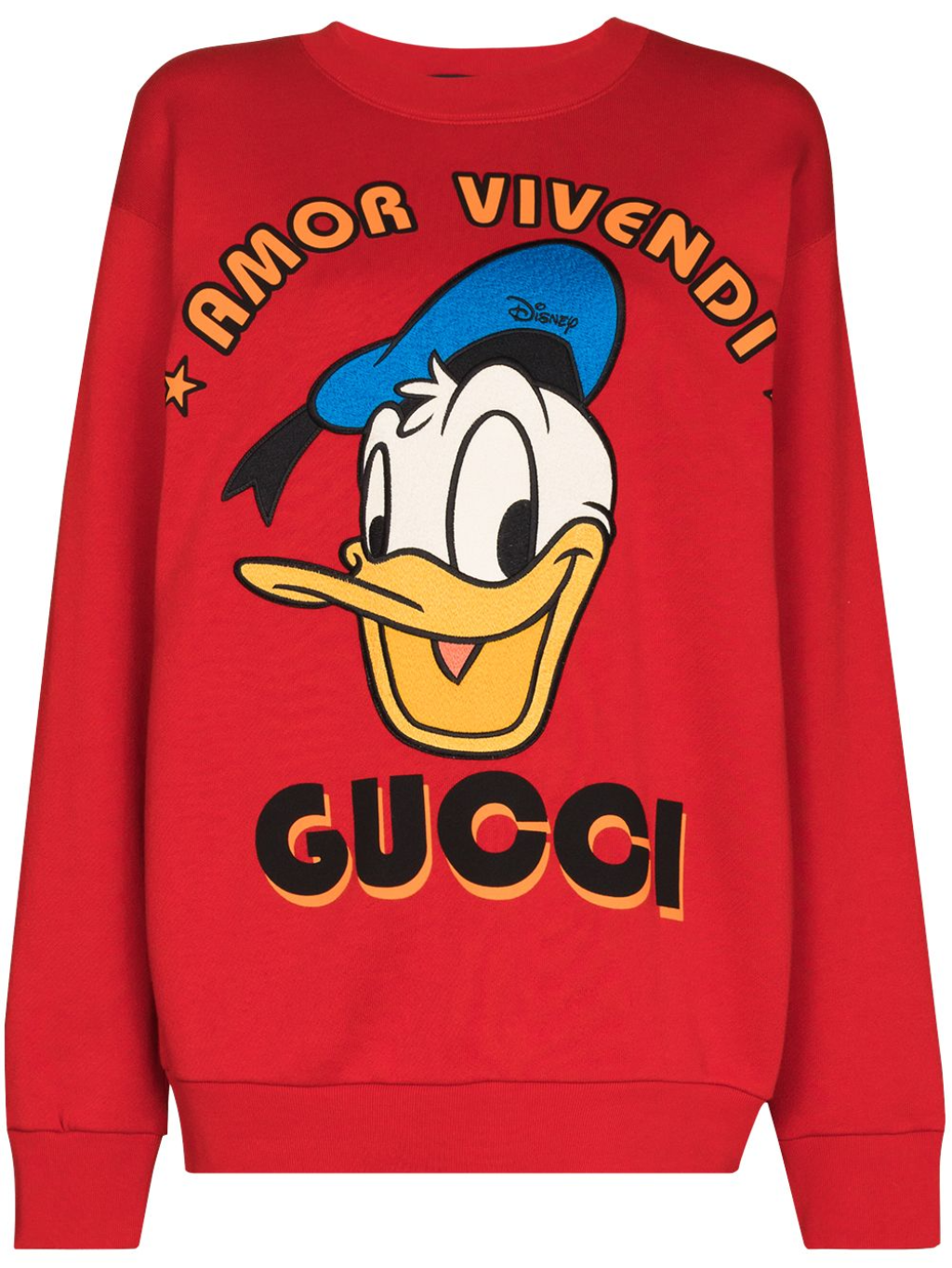 GUCCI X DISNEY Donald Duck Red mikina S