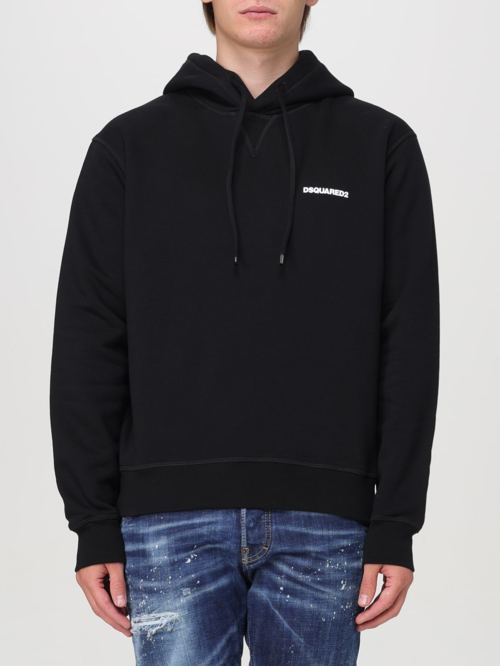DSQUARED2 Headquarter Black mikina Veľkosť: M