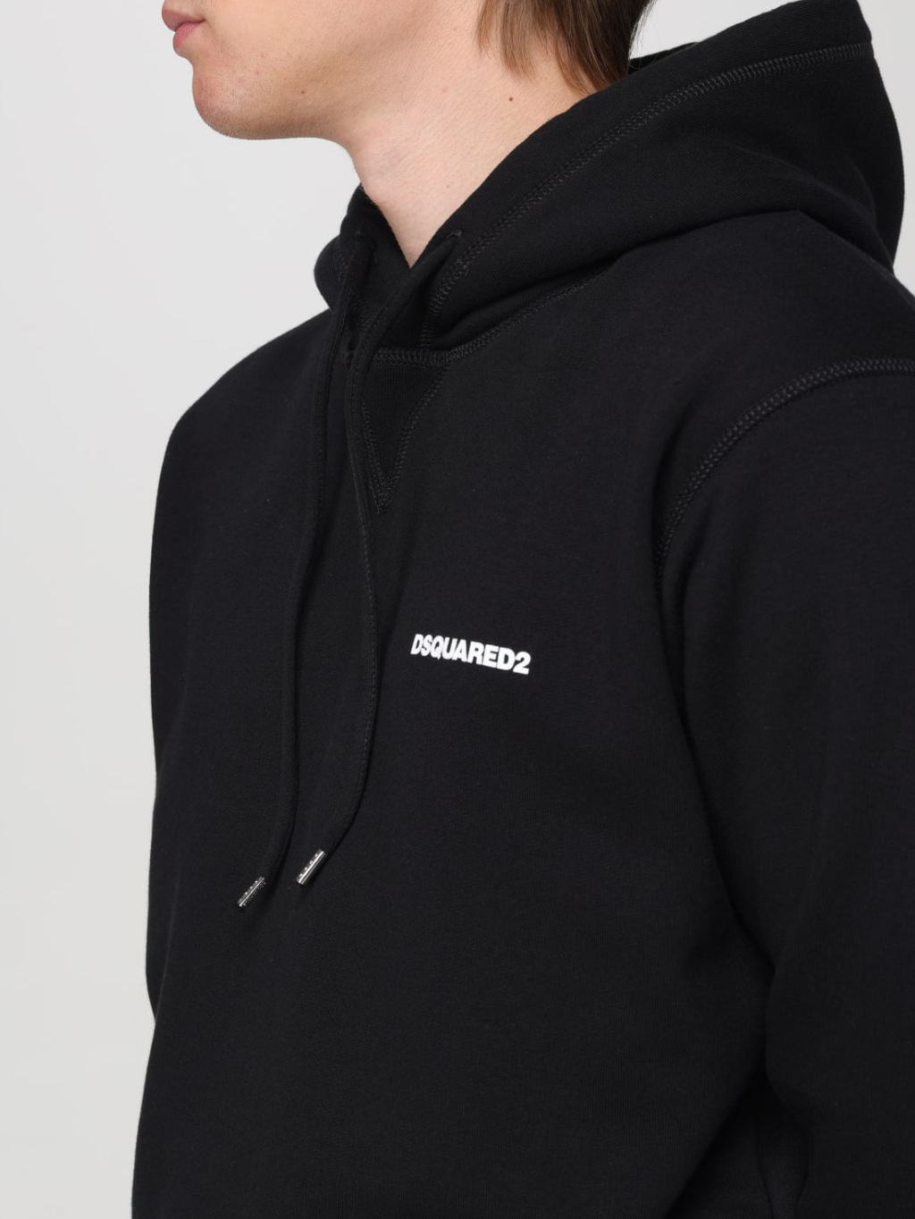 DSQUARED2 Headquarter Black mikina Veľkosť: XXL – Obrázok 4