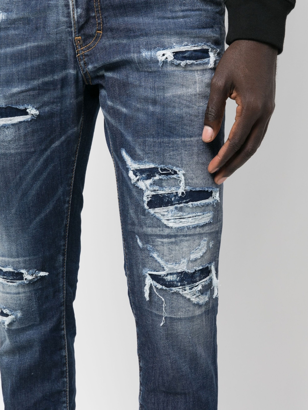 DSQUARED2 Skater Dark Blue rifle Veľkosť: XXL – Obrázok 4