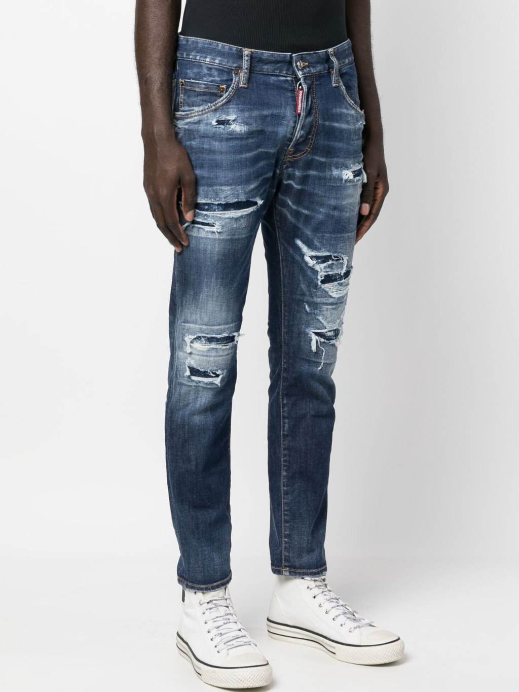 DSQUARED2 Skater Dark Blue rifle Veľkosť: XL