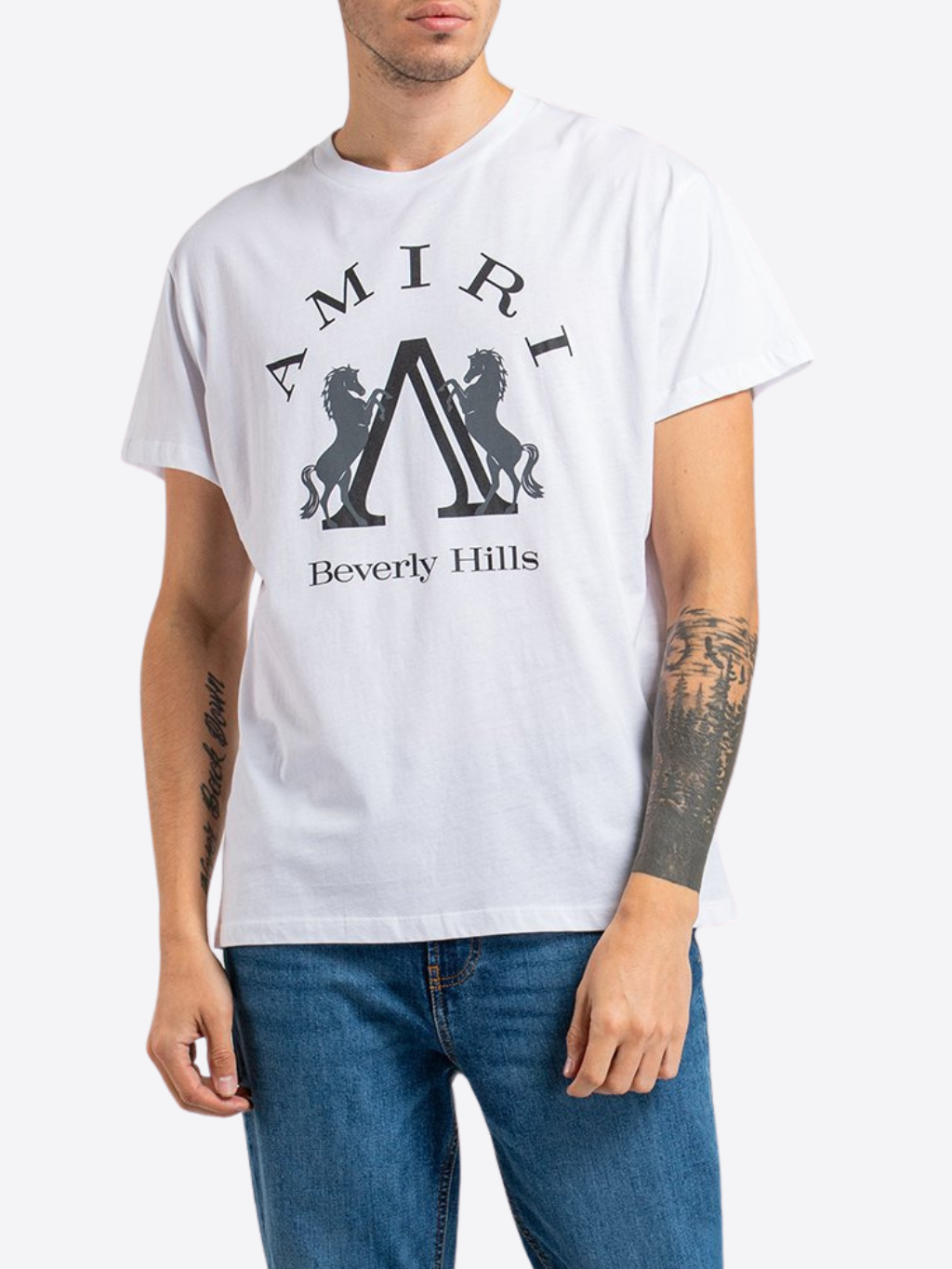 AMIRI Beverly Hills White tričko Veľkosť: S