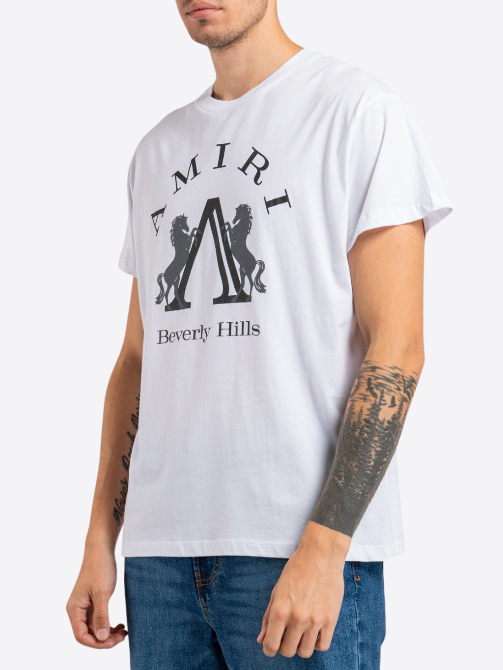 AMIRI Beverly Hills White tričko Veľkosť: XXL – Obrázok 3