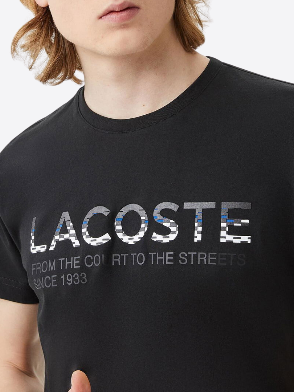 LACOSTE Logo Black tričko Veľkosť: XXL – Obrázok 3