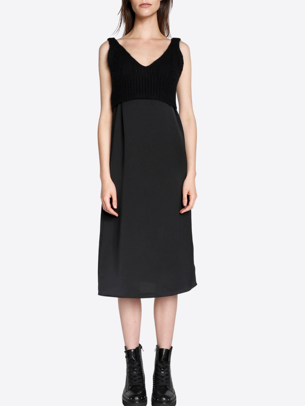 PINKO Reform Black šaty L