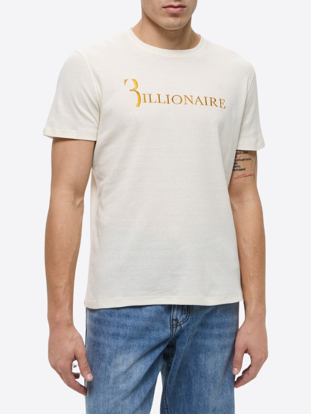 BILLIONAIRE Flavio Oro Beige tričko 3XL