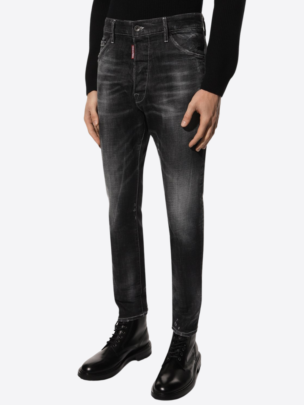DSQUARED2 Skater Jean Black rifle Veľkosť: XXL