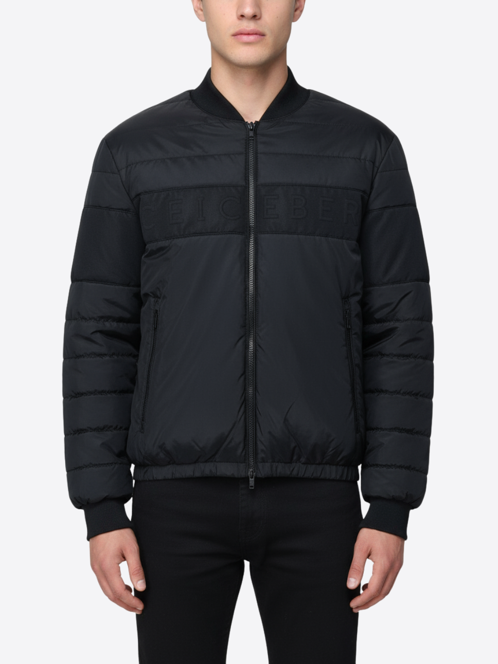 ICEBERG Giubotto Black bunda Veľkosť: L