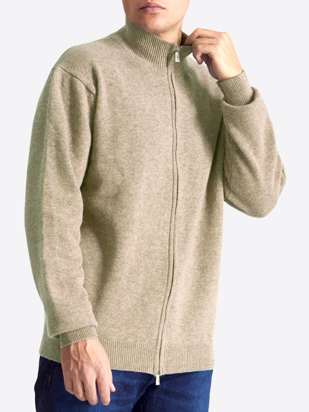 BILLIONAIRE Logo Beige sveter Veľkosť: 3XL