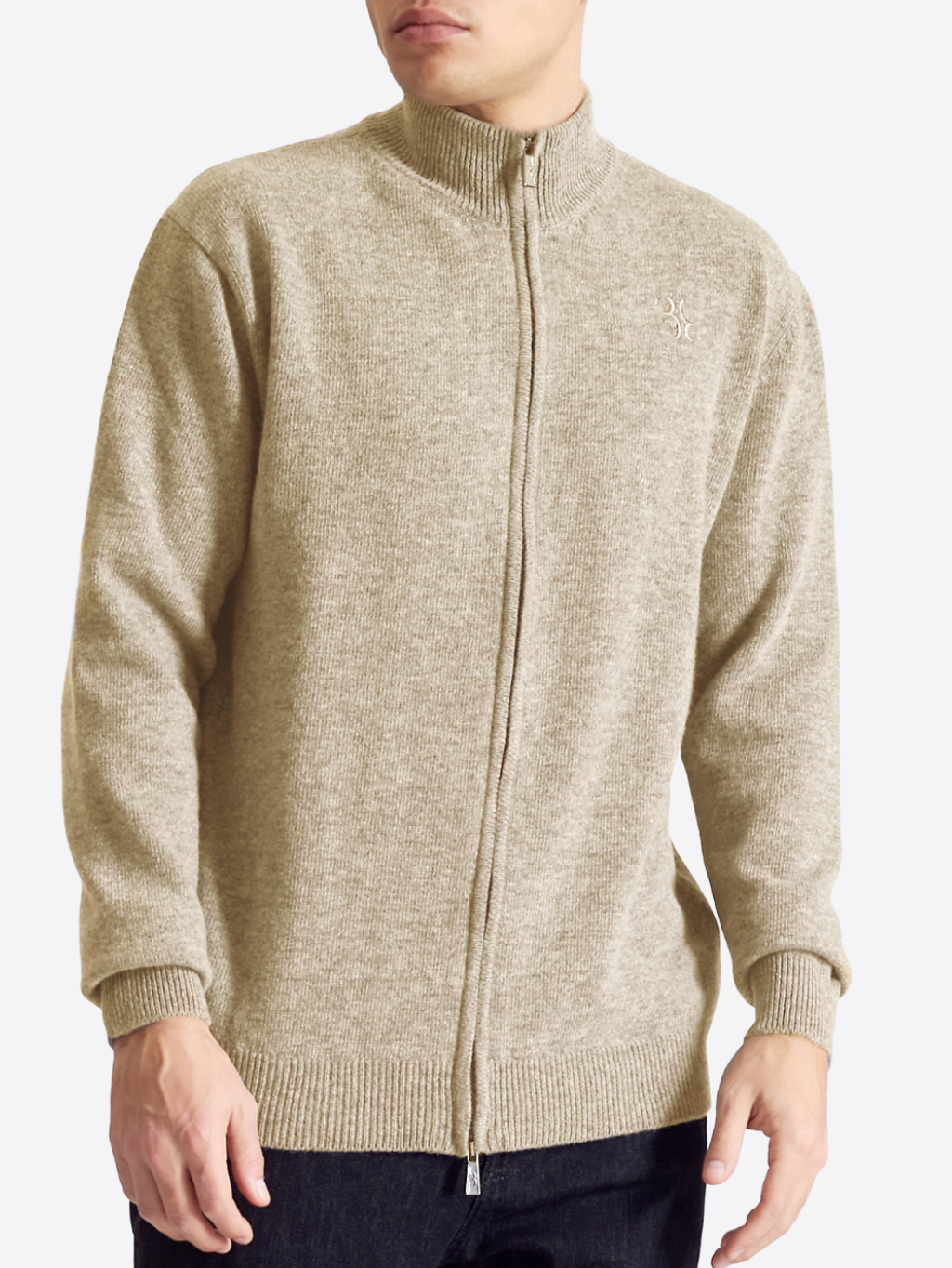 BILLIONAIRE Logo Beige sveter XL