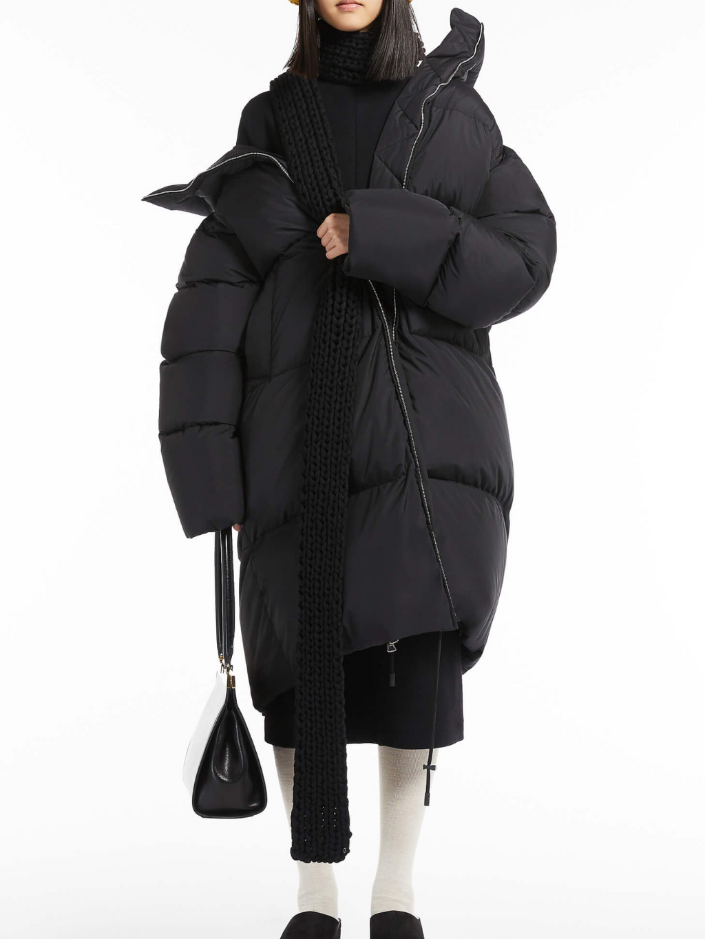 MAX MARA Veber Black bunda Veľkosť: Univerzálna – Obrázok 4