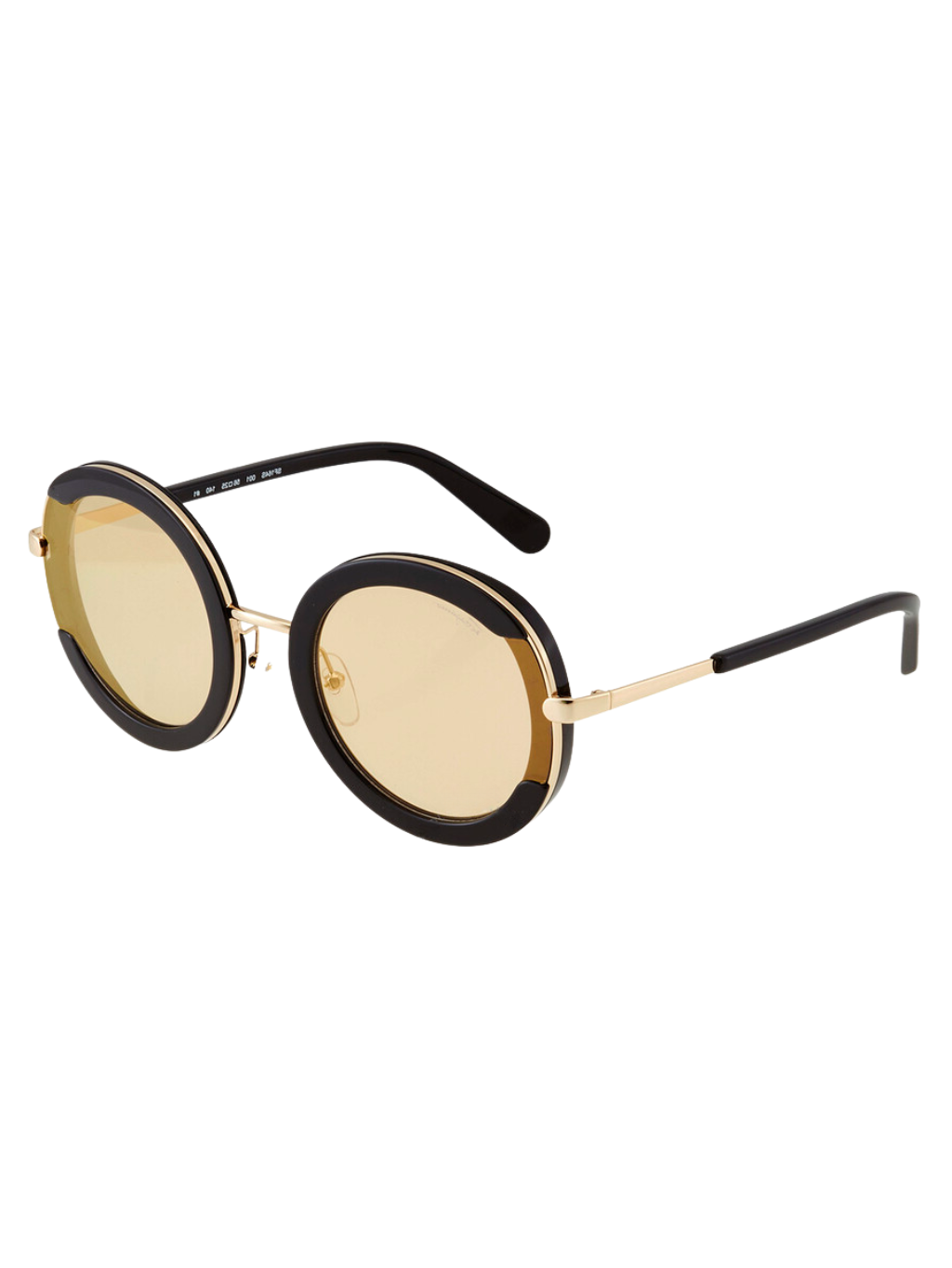 SALVATORE FERRAGAMO Round Black slnečné okuliare