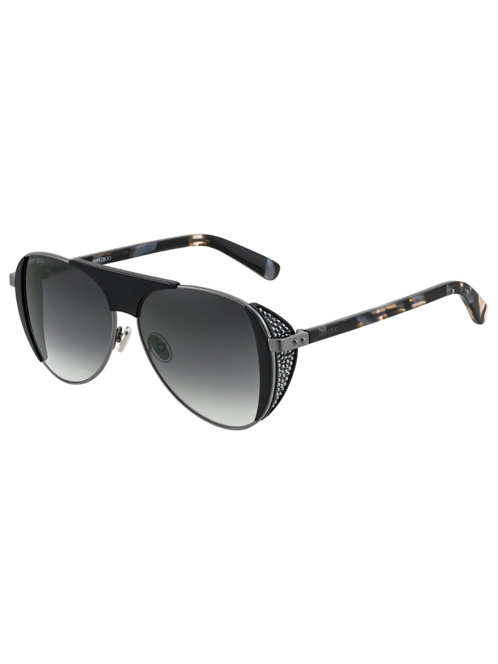 JIMMY CHOO Pilot Black slnečné okuliare
