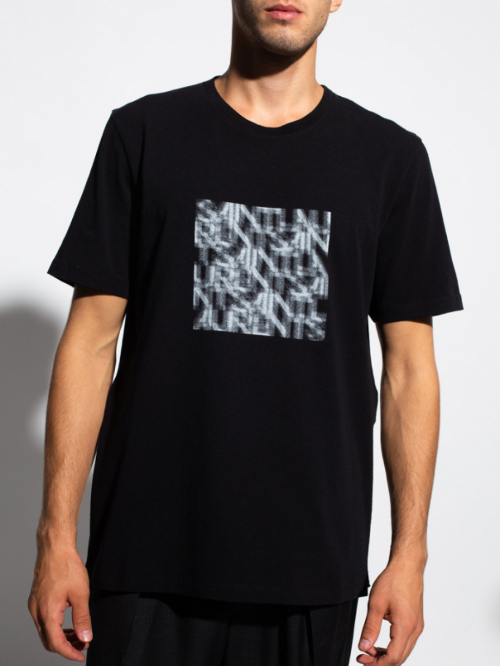 SAINT LAURENT Graphic Black tričko Veľkosť: L