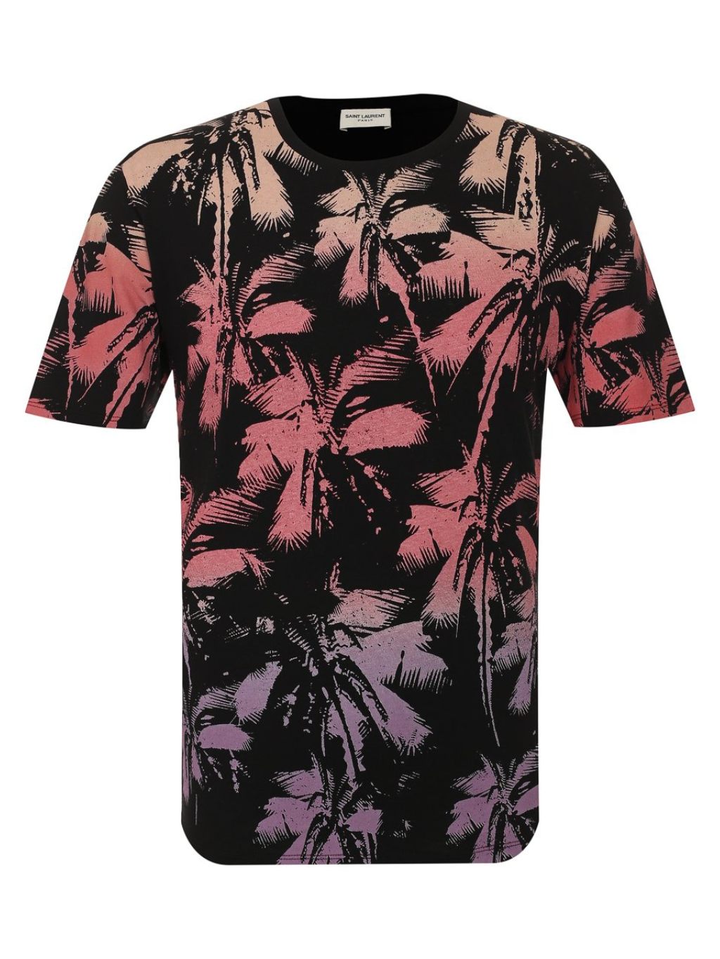SAINT LAURENT Palm Tree Black tričko L