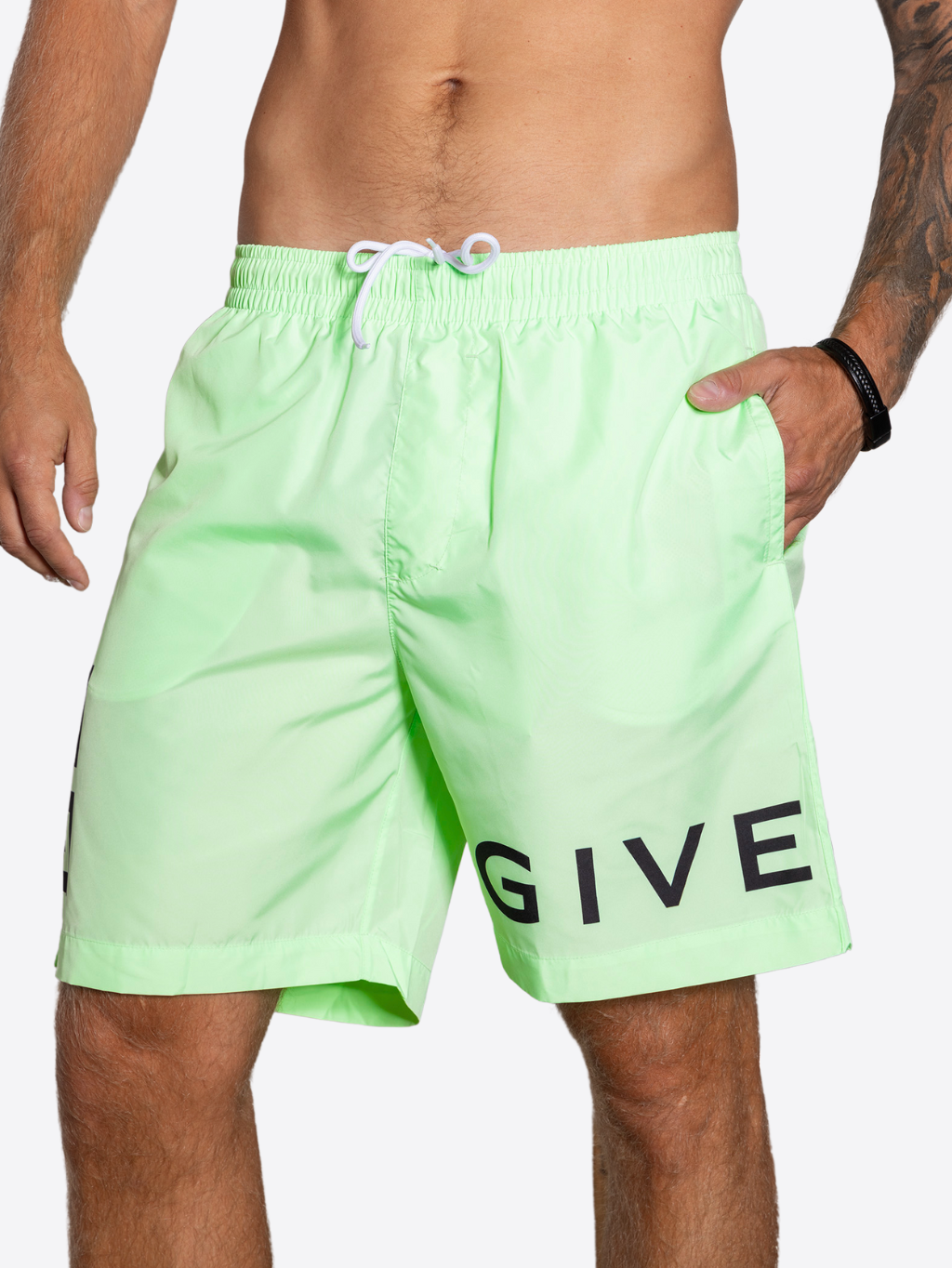 GIVENCHY Logo Mint plavky Veľkosť: XL