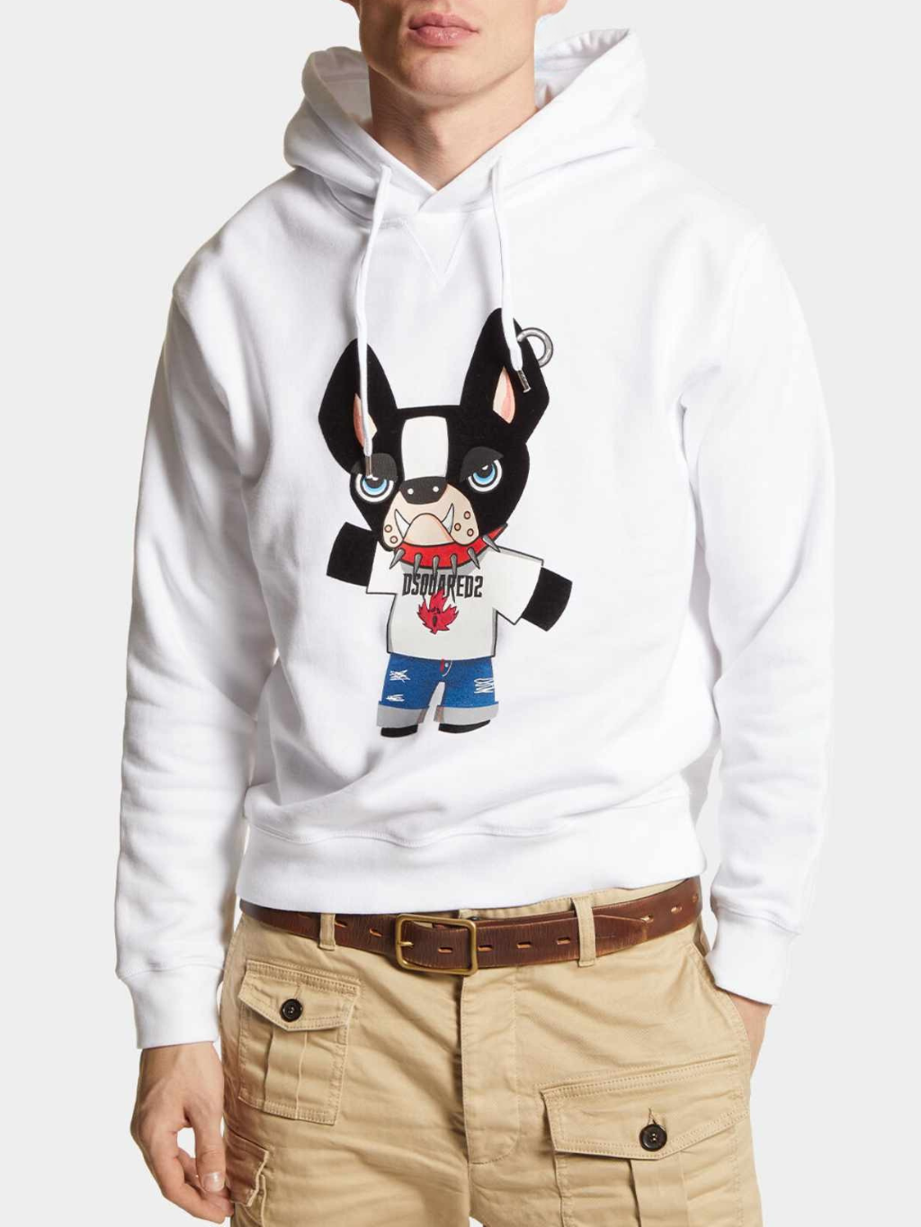 DSQUARED2 Cool Fit White mikina Veľkosť: L