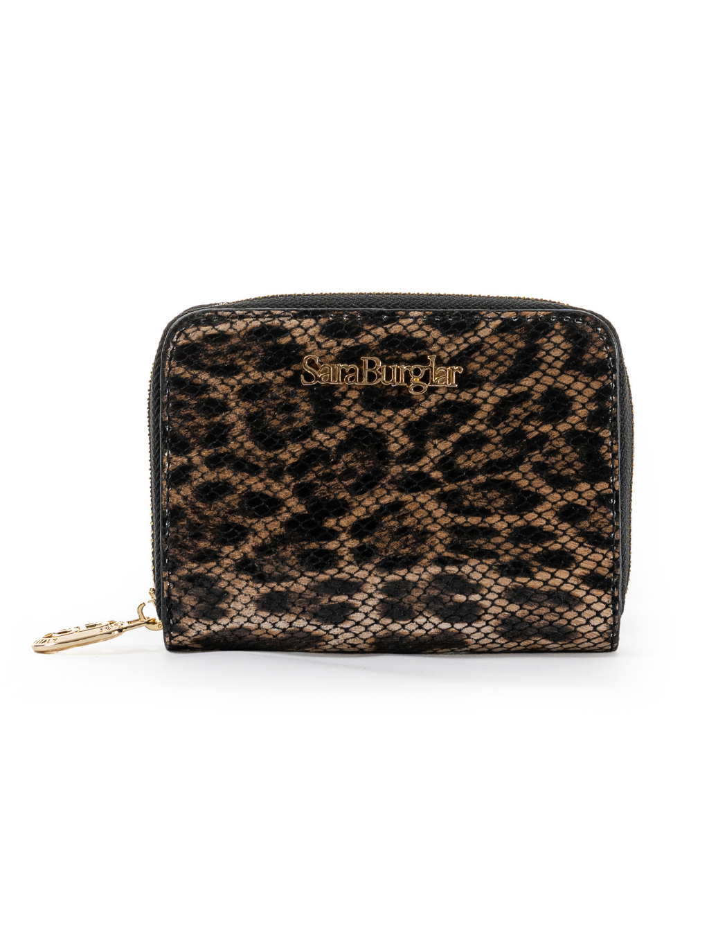 SARA BURGLAR Leopard Brown peňaženka