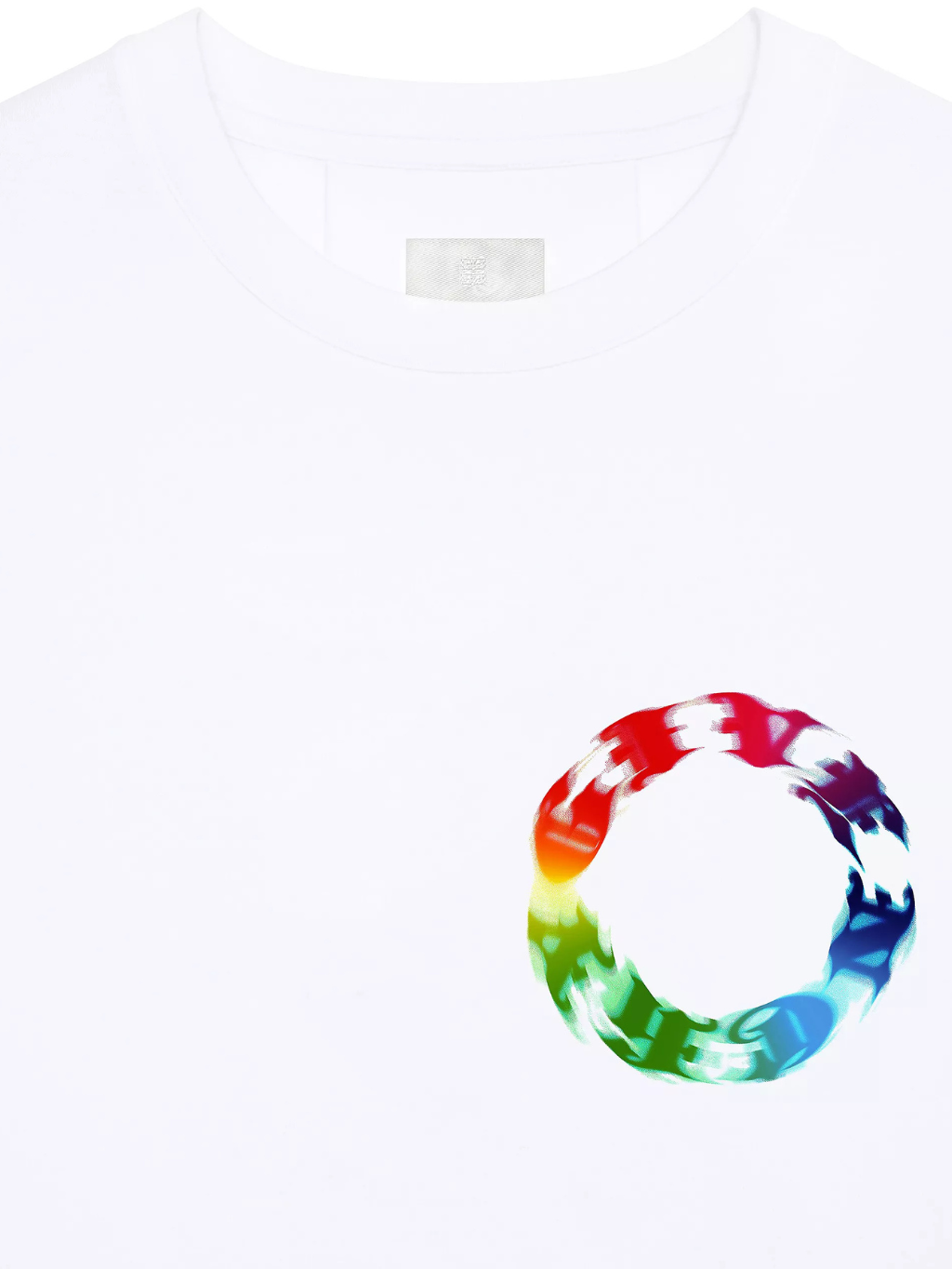 GIVENCHY Circle White tričko Veľkosť: S
