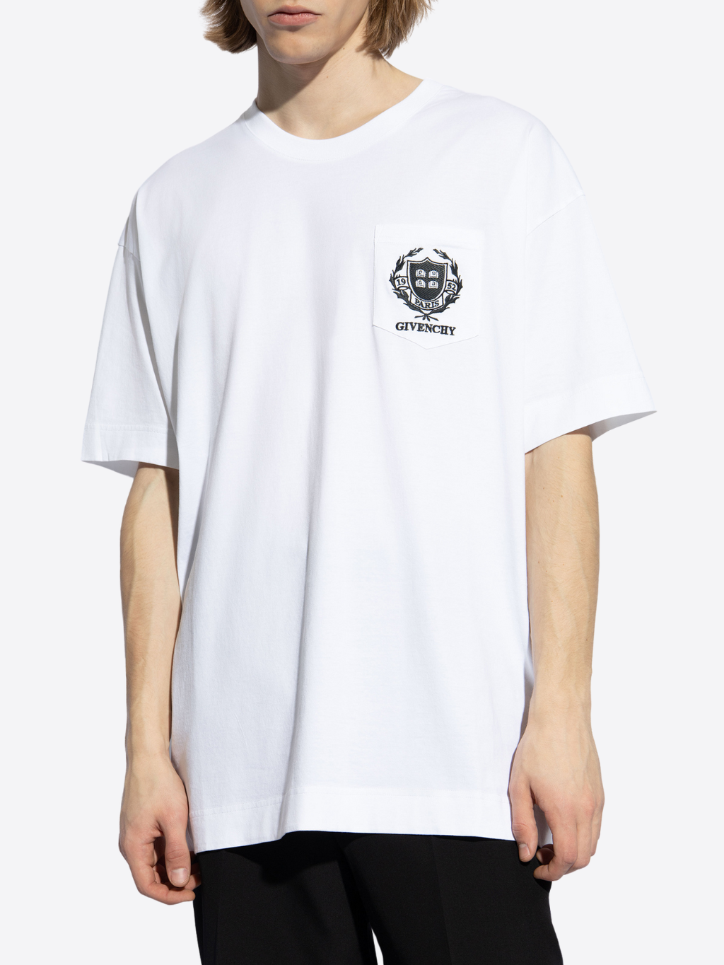 GIVENCHY Pocket Crew White tričko Veľkosť: L