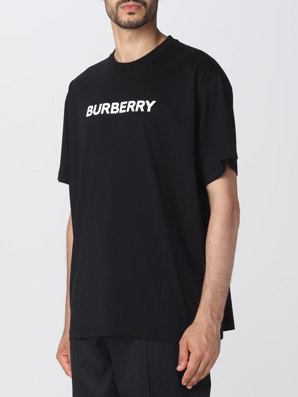 BURBERRY Harriston Black tričko Veľkosť: S – Obrázok 3