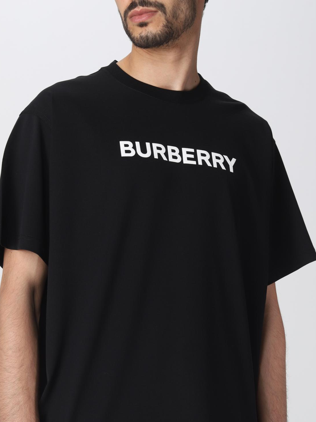 BURBERRY Harriston Black tričko Veľkosť: S – Obrázok 5