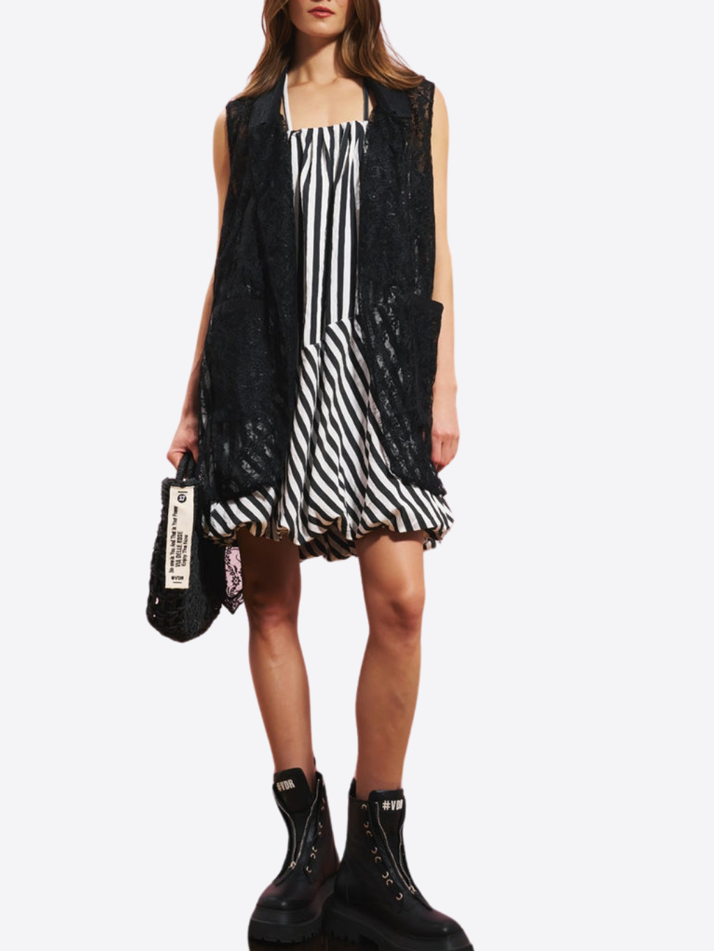 #VDR Lace Black vesta L