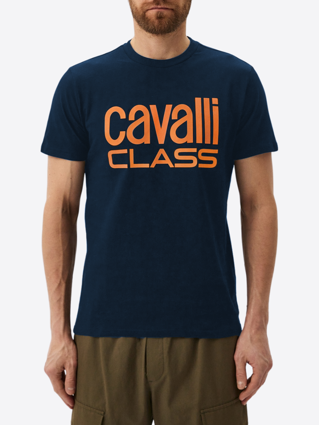 CAVALLI CLASS Roderick Navy Blue tričko Veľkosť: XXL – Obrázok 2