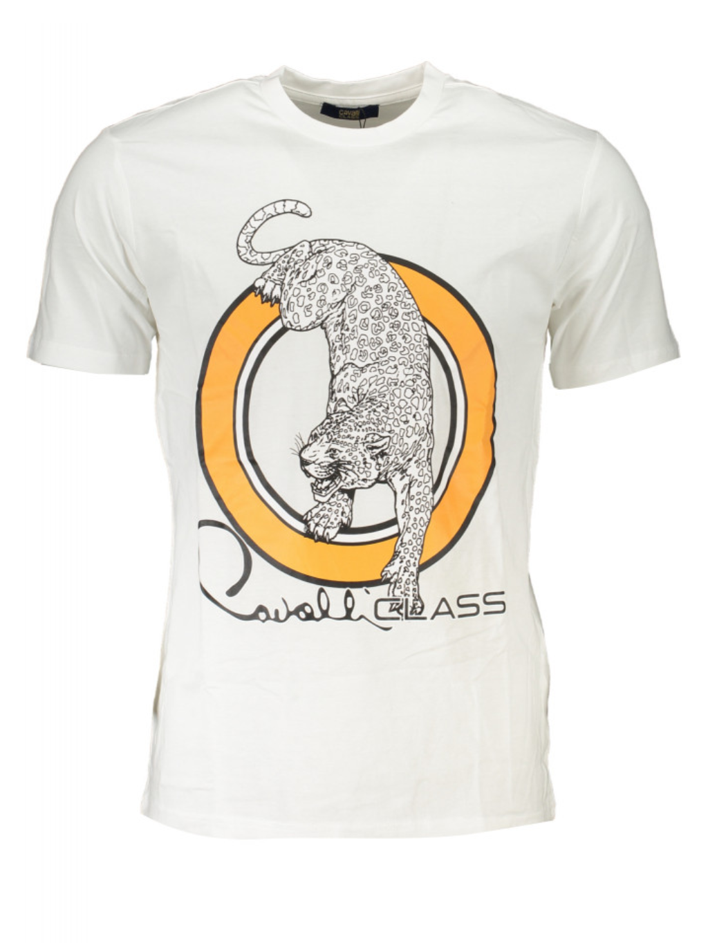 CAVALLI CLASS Leopard White tričko M