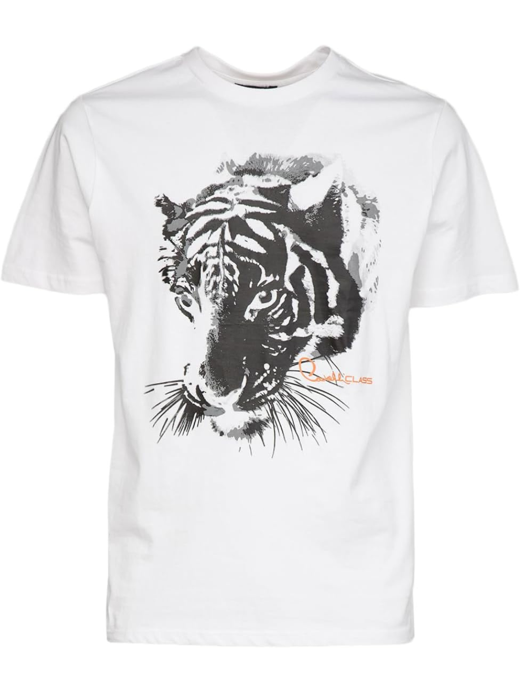 CAVALLI CLASS Tiger White tričko XXL