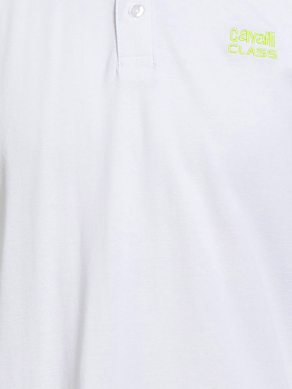 CAVALLI CLASS Ricchi White polo tričko Veľkosť: XL – Obrázok 4
