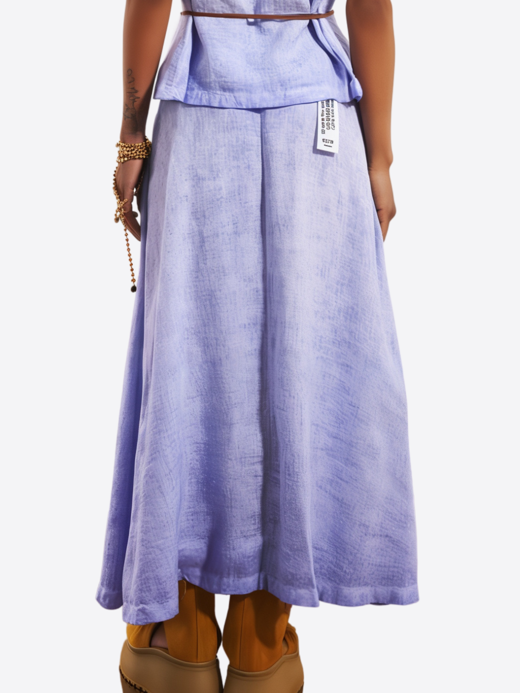 #VDR Linen Lilac sukňa Veľkosť: M – Obrázok 3