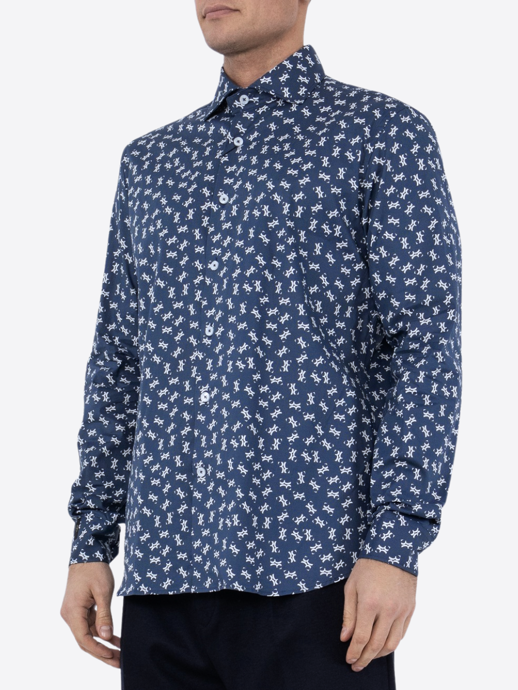 BILLIONAIRE Logo Blue košeľa Veľkosť: 3XL