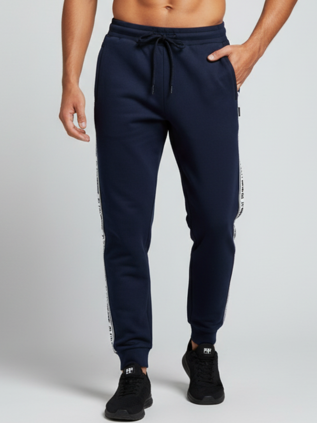 PLEIN SPORT Logo Navy Blue tepláky Veľkosť: L