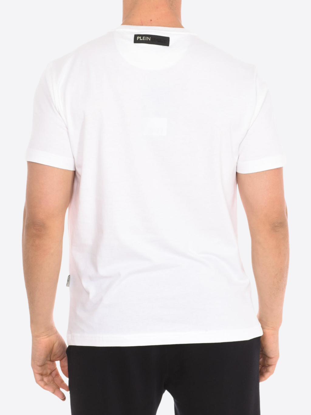 PLEIN SPORT Logo Loop White tričko Veľkosť: M