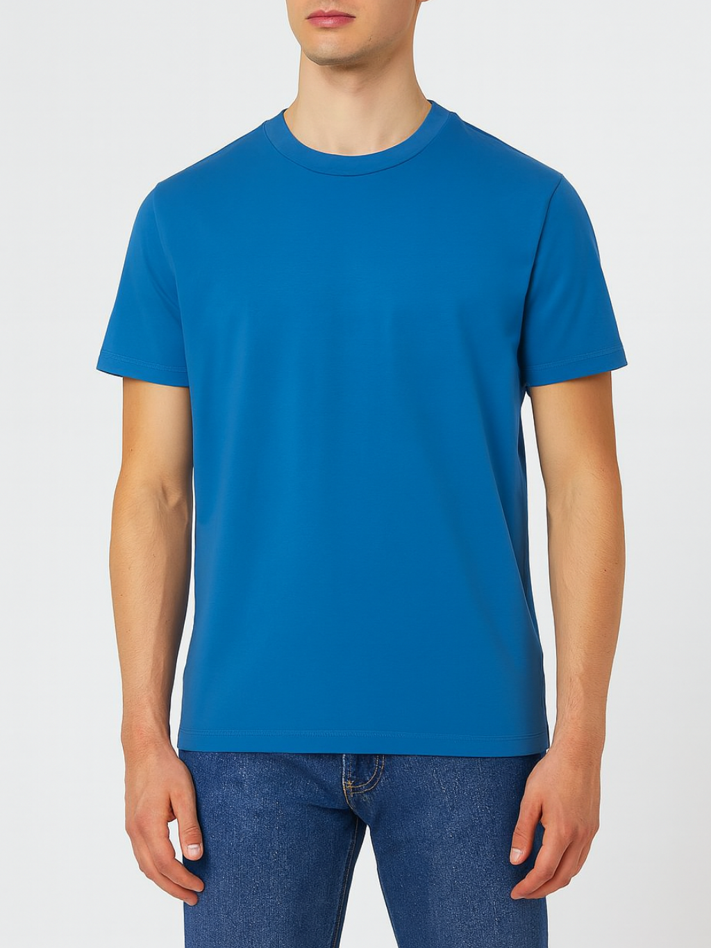 MOSCHINO COUTURE Back Logo Blue tričko Veľkosť: M