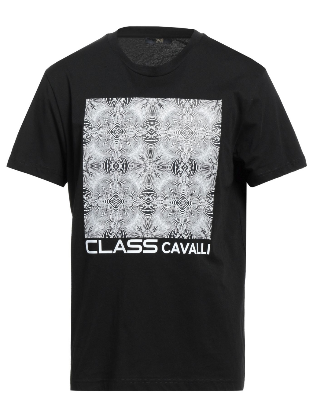 CAVALLI CLASS Graphic Black tričko L