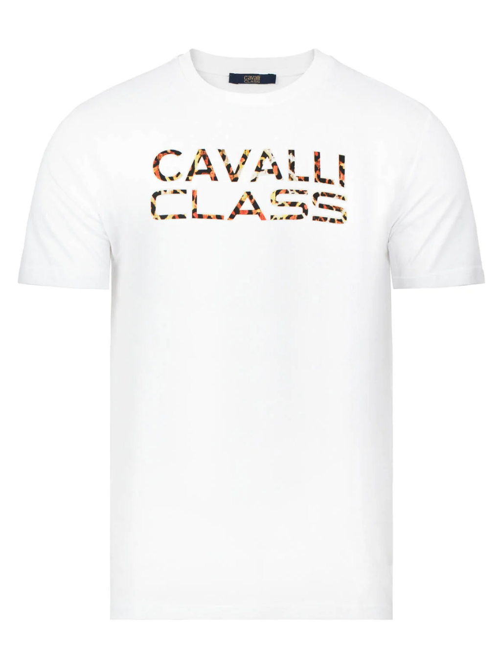 CAVALLI CLASS Logo White tričko S