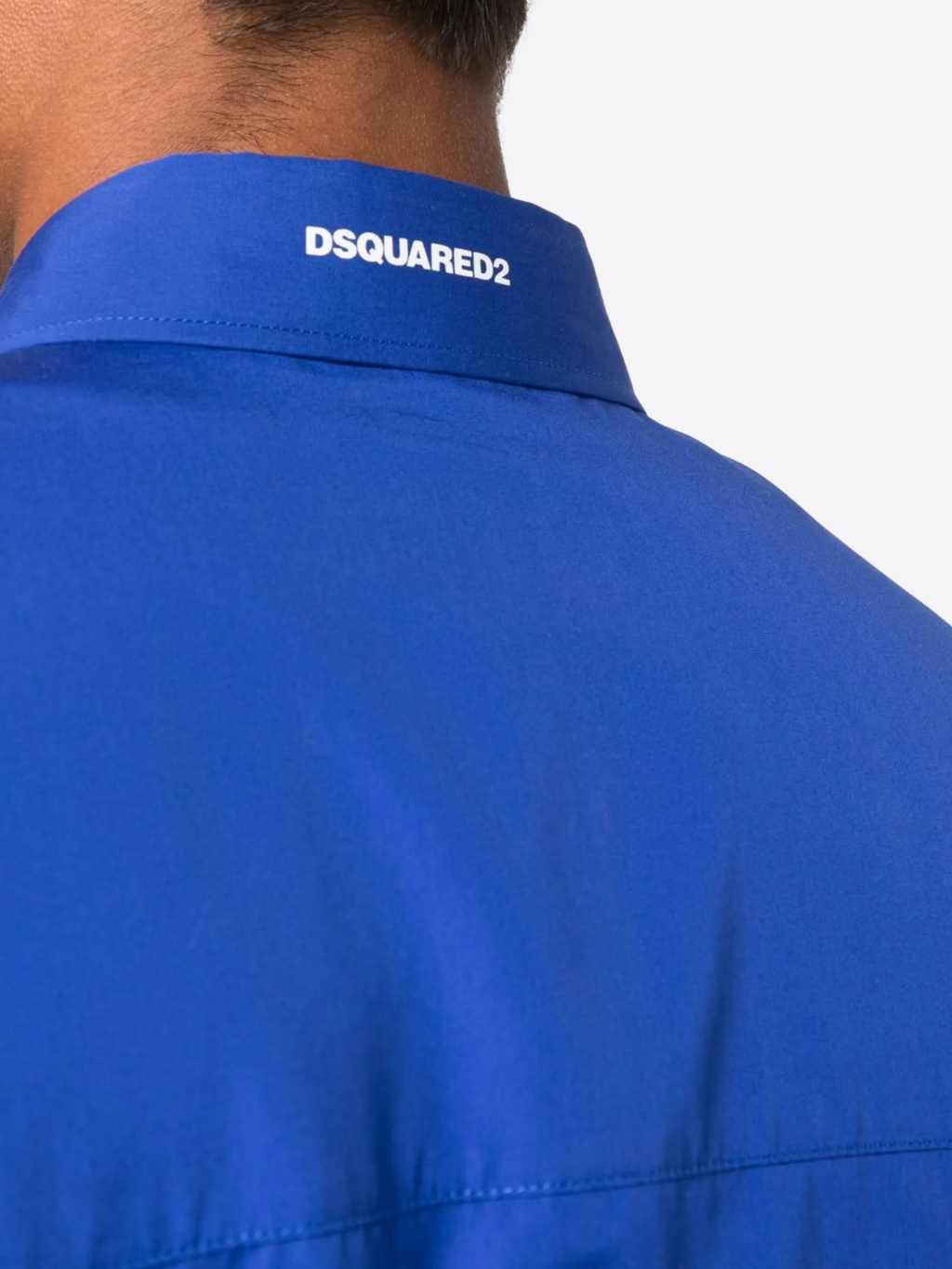 DSQUARED2 Drawstring Hem Blue košeľová bunda Veľkosť: XL – Obrázok 4