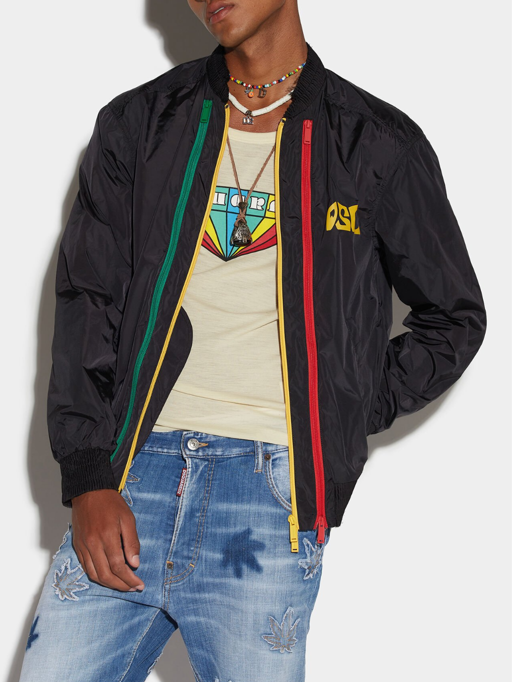 DSQUARED2 Classic Black bombera Veľkosť: L