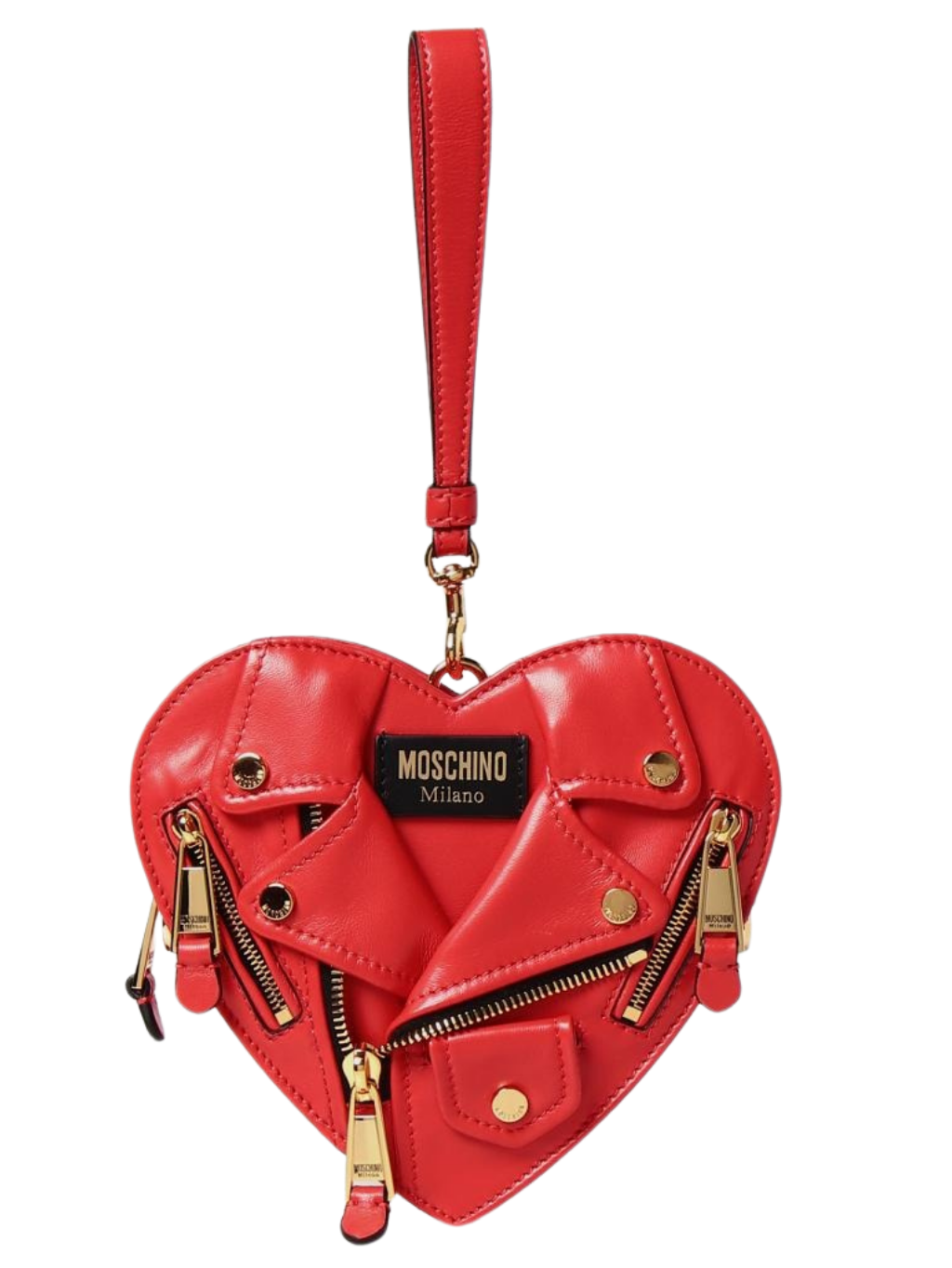 MOSCHINO Heart Red crossbody kabelka
