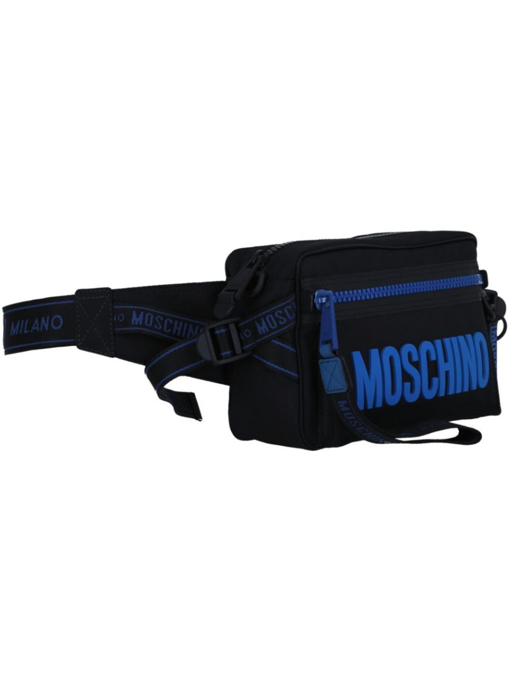 MOSCHINO Blue on Black ľadvinka