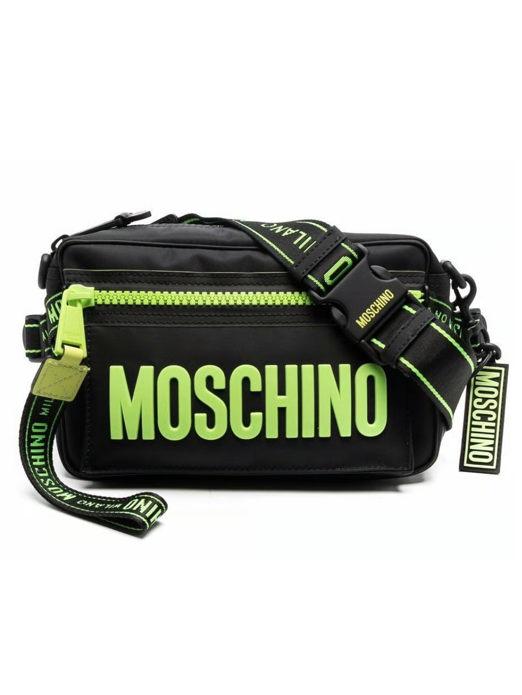 MOSCHINO Green on Black ľadvinka