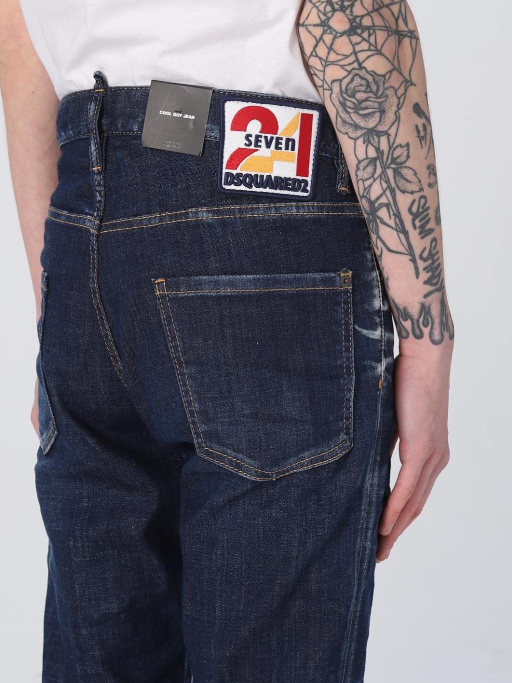 DSQUARED2 24Seven Cool Guy Blue rifle Veľkosť: XL – Obrázok 4