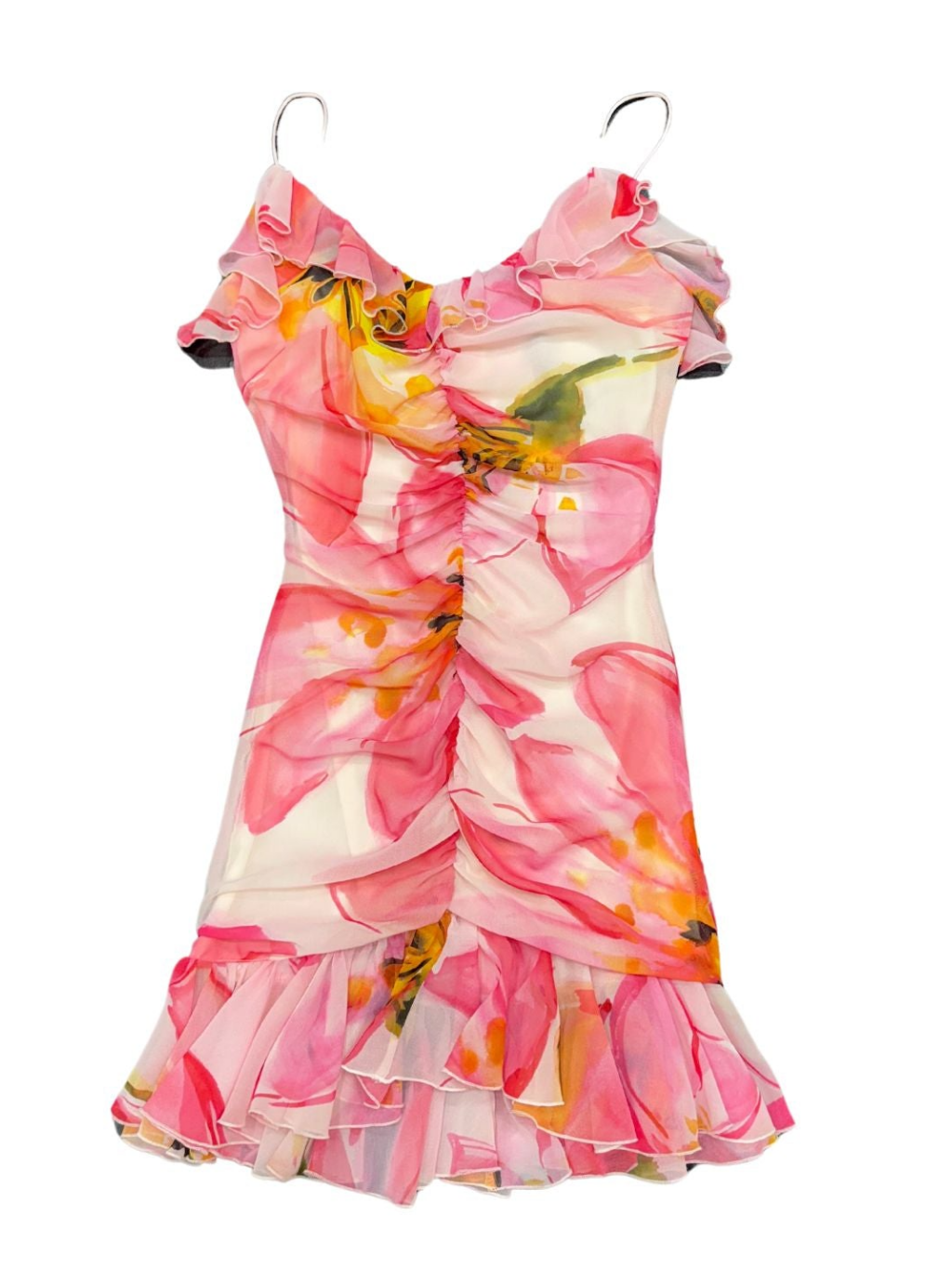 GAUDI Floral Pink šaty XS