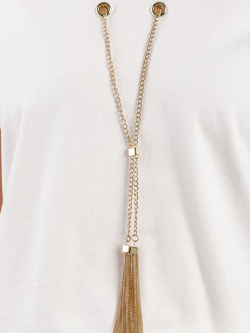 GAUDI Chain White tričko Veľkosť: M – Obrázok 5